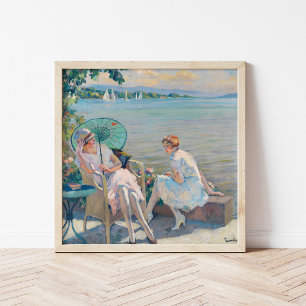 Summer Afternoon at the Lake   Edward Cucuel Poster