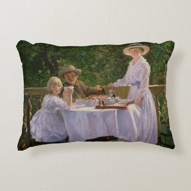 Summer Afternoon Tea Decorative Cushion (Front)