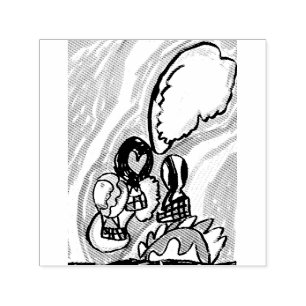 Summer air balloons self-inking stamp