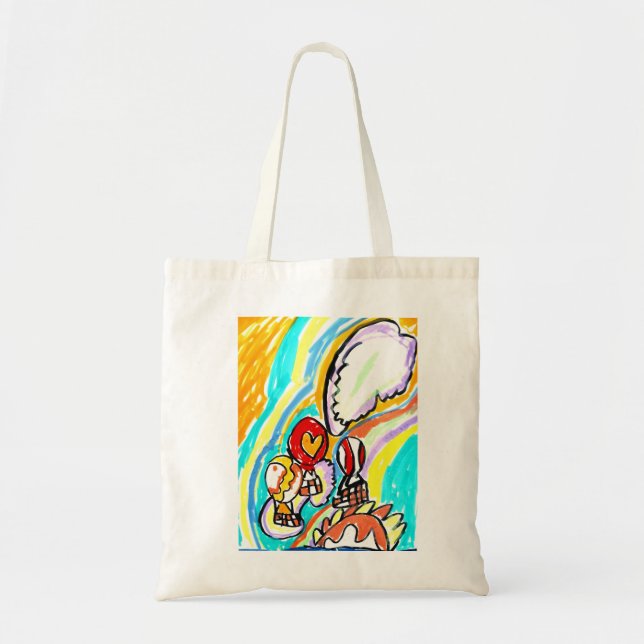 Summer air balloons   tote bag (Front)