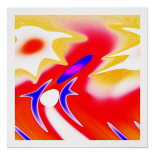 Summer alien sport art poster