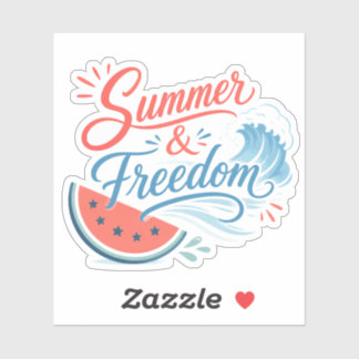 Summer and Freedom Patriotic 4th of July Aesthetic