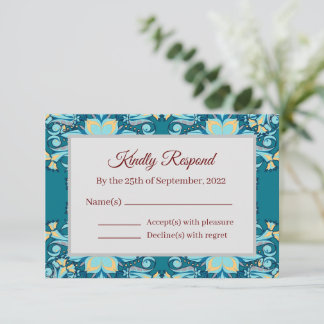 Summer Aquamarine | Response Card