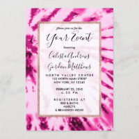 Summer Artsy Girly Neon Blush Pink Tie Dye Pattern