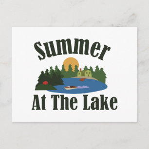 Summer At Lake Postcard