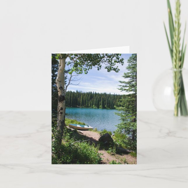Summer at Sunset Lake Note Card (Front)