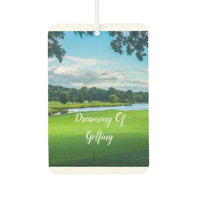 Summer At The Golf Course Car Air Freshener (Front)