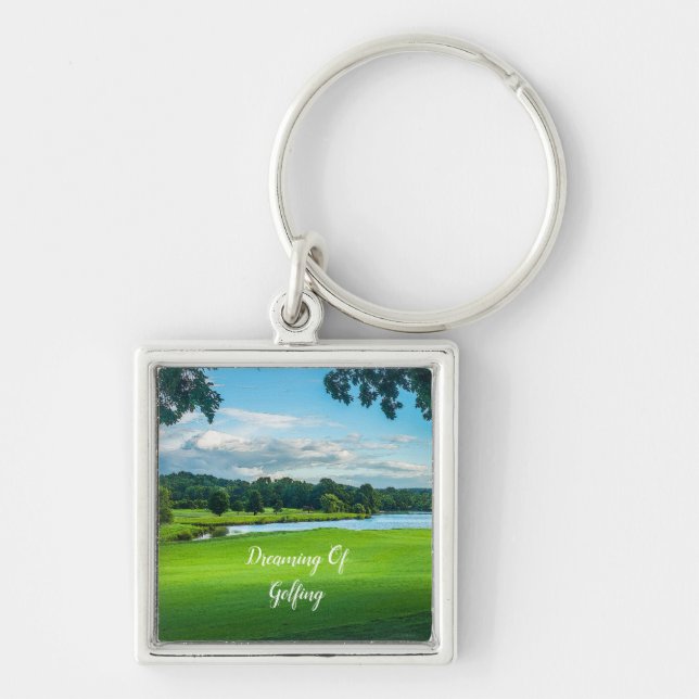 Summer At The Golf Course Key Ring (Front)