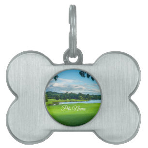 Summer At The Golf Course Pet ID Tag