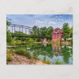 Summer At War Eagle Mill Thank you Postcard