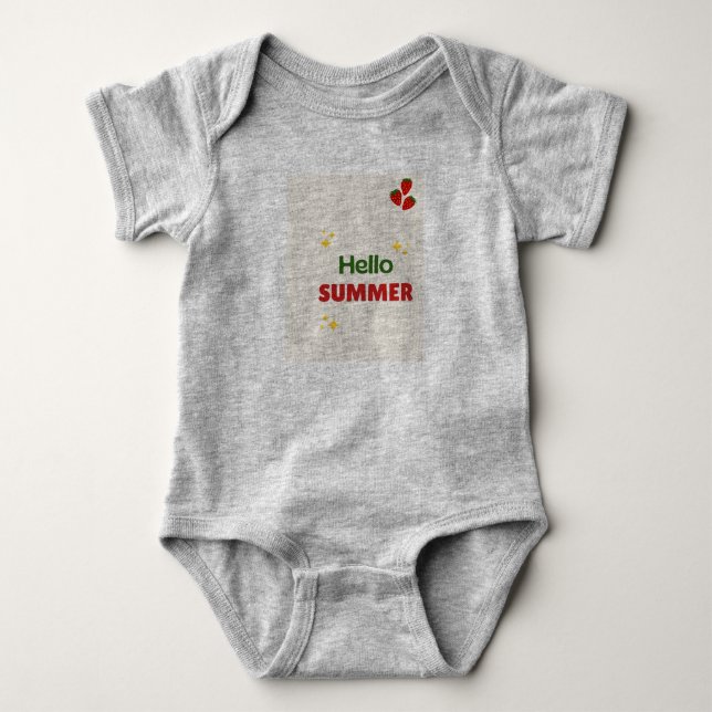 Summer baby body suit bodysuit (Front)