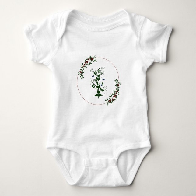 Summer Baby Cute  Plant Bodysuit (Front)