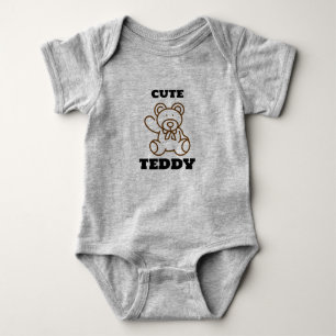 Summer Baby  Cute Teddy  Bear  Bodysuit