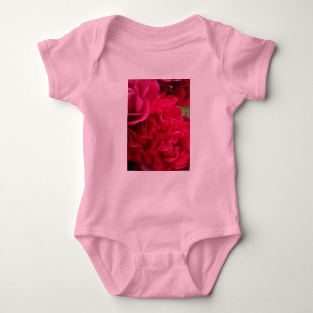Summer Baby Rose Flower Baby Bodysuit (Front)
