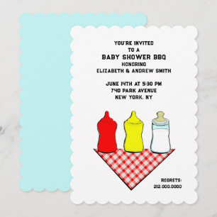 Summer Baby Shower BBQ Invitation