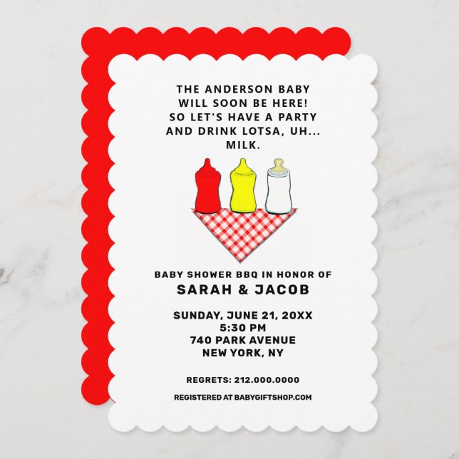 Summer Baby Shower Invitation (Front/Back)