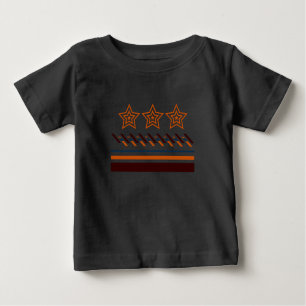 Summer Baby Three -Star Stripes Baby T-Shirt