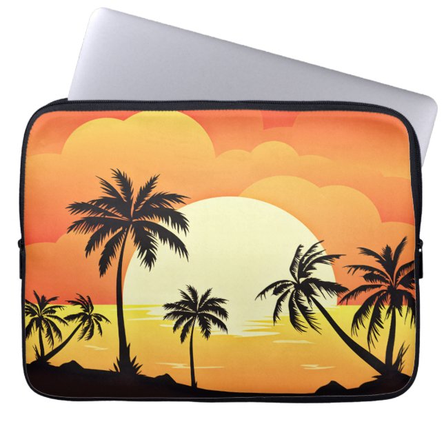 Summer Background with Palm Trees-32134  Laptop Sleeve (Front)