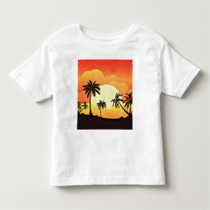 Summer Background with Palm Trees-32134 Toddler T-Shirt