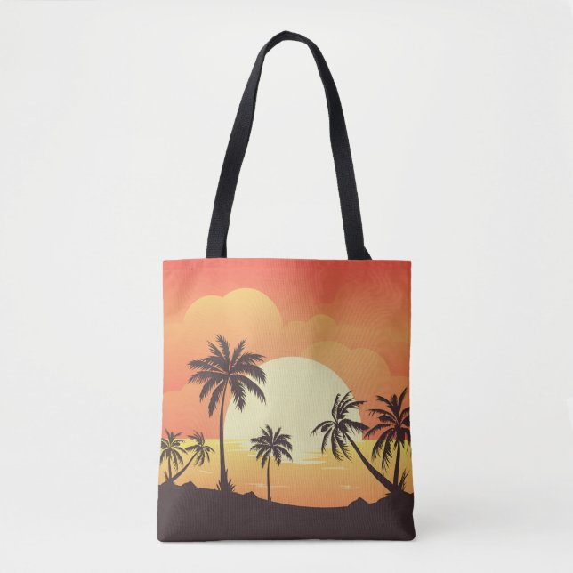 Summer Background with Palm Trees-32134 Tote Bag (Front)