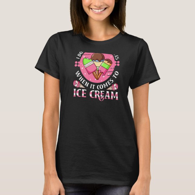 Summer  Backprint Ice Cream T-Shirt (Front)