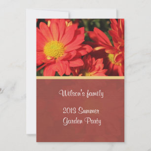 summer backyard party invitation