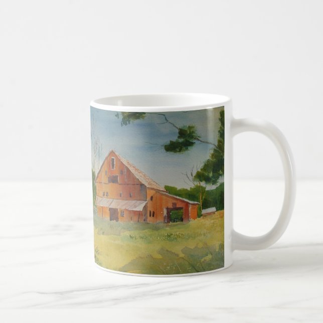 Summer Barn and Cow Path Mug (Right)