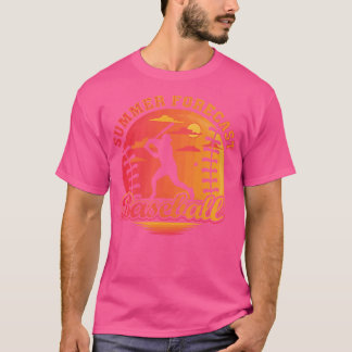 Summer Baseball Forecast Sunny Days and Double Pla T-Shirt