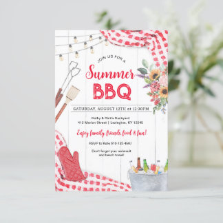 Summer BBQ Invitation