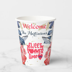 Summer BBQ Picnic Personalised   Paper Cups