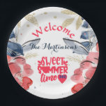 Summer BBQ Picnic Personalised  Paper Plate<br><div class="desc">This festive and colourful BBQ/Picnic Party plate has a festive and welcoming theme for your occasion -- and the ability to personalise and make it your own. Other matching party items available -- just ask! Any design questions,  send an email to charmdesignstudio@rcn.com and we'll be delighted to assist.</div>
