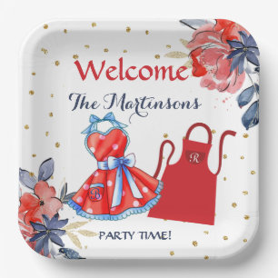 Summer BBQ Picnic Personalised  Paper Plate