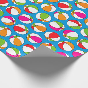 Summer Beach Balls Wrapping Paper