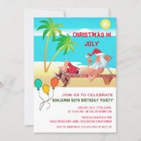 Summer Beach Birthday Party Christmas In July