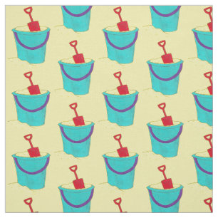 Summer Beach Bucket Pail Shovel Sand Toys Fabric