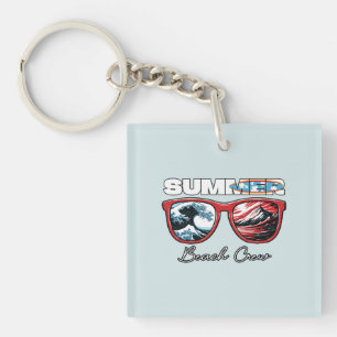 Summer Beach Crew - Summer Vibes Key Ring
