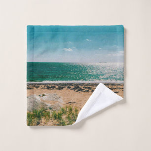 Summer beach day in the Swedish Archipelago Wash Cloth