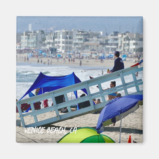 Summer Beach Day - Venice Beach, CA Magnet (Front)