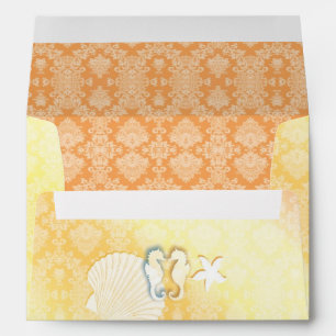 Summer Beach Destination Wedding Envelope