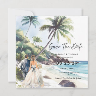 Summer Beach  Destination Wedding Save the Date