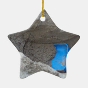 Summer Beach Digging Sand Shovel, Scoop, Playing Ceramic Tree Decoration