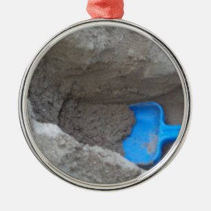 Summer Beach Digging Sand Shovel, Scoop, Playing Metal Tree Decoration