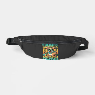 Summer Beach Dog Vacation Vector Bum Bags