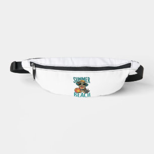 Summer Beach Dog Vintage Sunglasses Shirt Design_1 Bum Bags