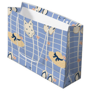 Summer Beach Essentials Pattern (1) Large Gift Bag