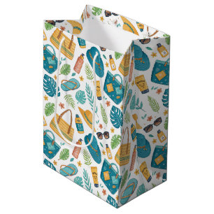 Summer Beach Essentials Pattern (1) Medium Gift Bag
