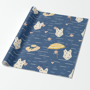 Summer Beach Essentials Pattern (5) Wrapping Paper