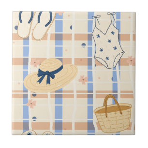 Summer Beach Essentials Pattern (7) Tile
