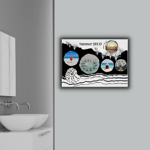 Summer Beach Fun Instagram Collage  Poster