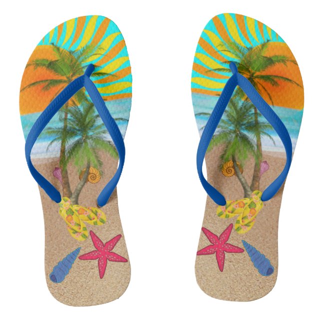 Summer Beach Fun Jandals (Footbed)